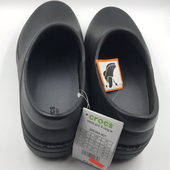 Oil and Water Slip Resistance Crocs Black Women’s - Picture 3 of 6